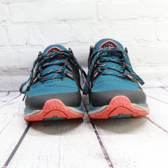 LL BEAN Blue Green Hiking Shoes Mesh Trail Lightweight Sneaker Size 9.5 M - Picture 4 of 10